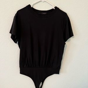NUUDS Everyday T-Shirt Bodysuit, Black size Medium